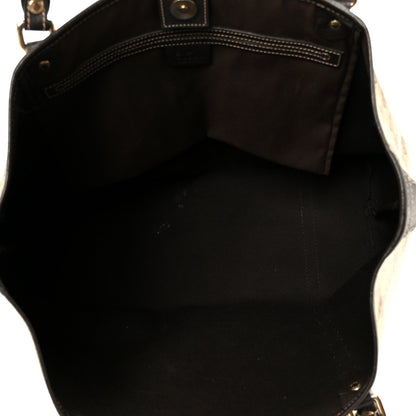 Crystal Monogram Medium Joy Tote Beige Ebony Testa Di Moro