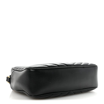 Calfskin Matelasse Monogram Lou Camera Bag Black