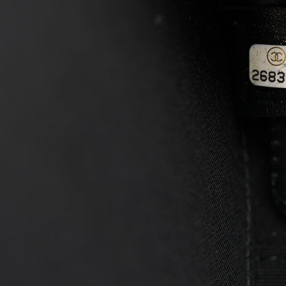 Patent Round As Earth Evening Bag Black