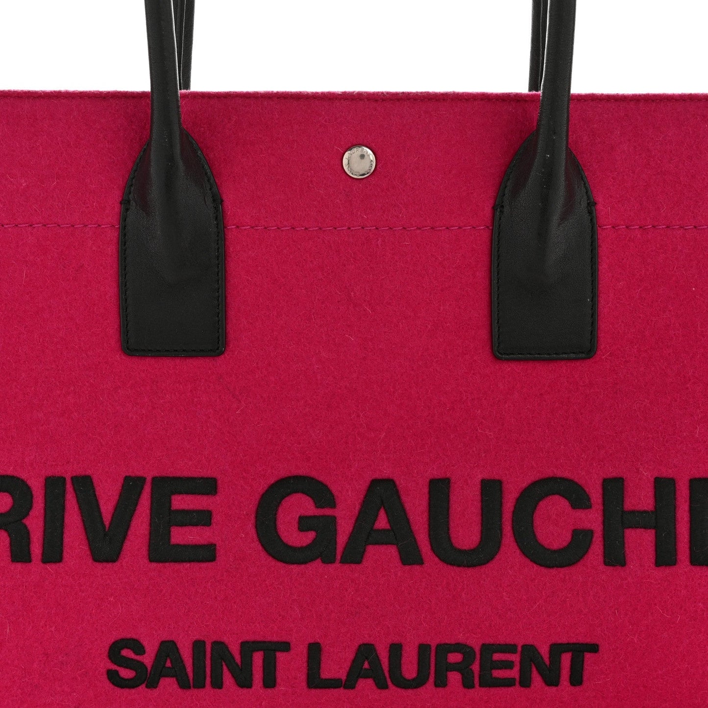 Wool Rive Gauche Tote Fuchsia