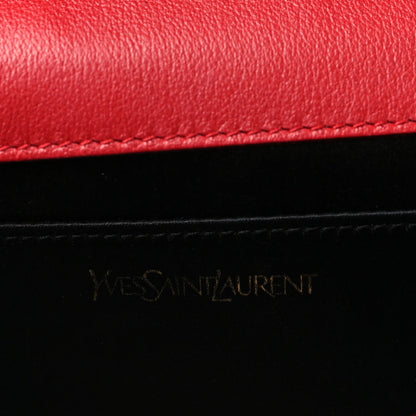 Calfskin Monogram Large Belle De Jour Clutch Red