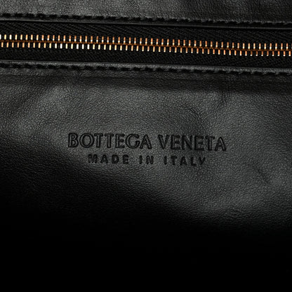 Calfskin Intrecciato Large Hop Black