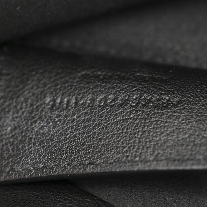 Calfskin Medium Shopping Tote Black
