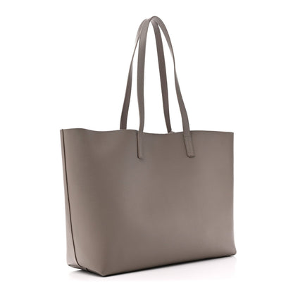 Calfskin Large Shopping Tote Oyster Gray