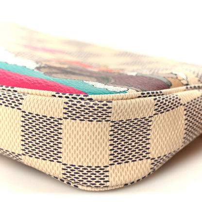 Damier Azur 2015 Christmas Animation Mini Pochette Accessories