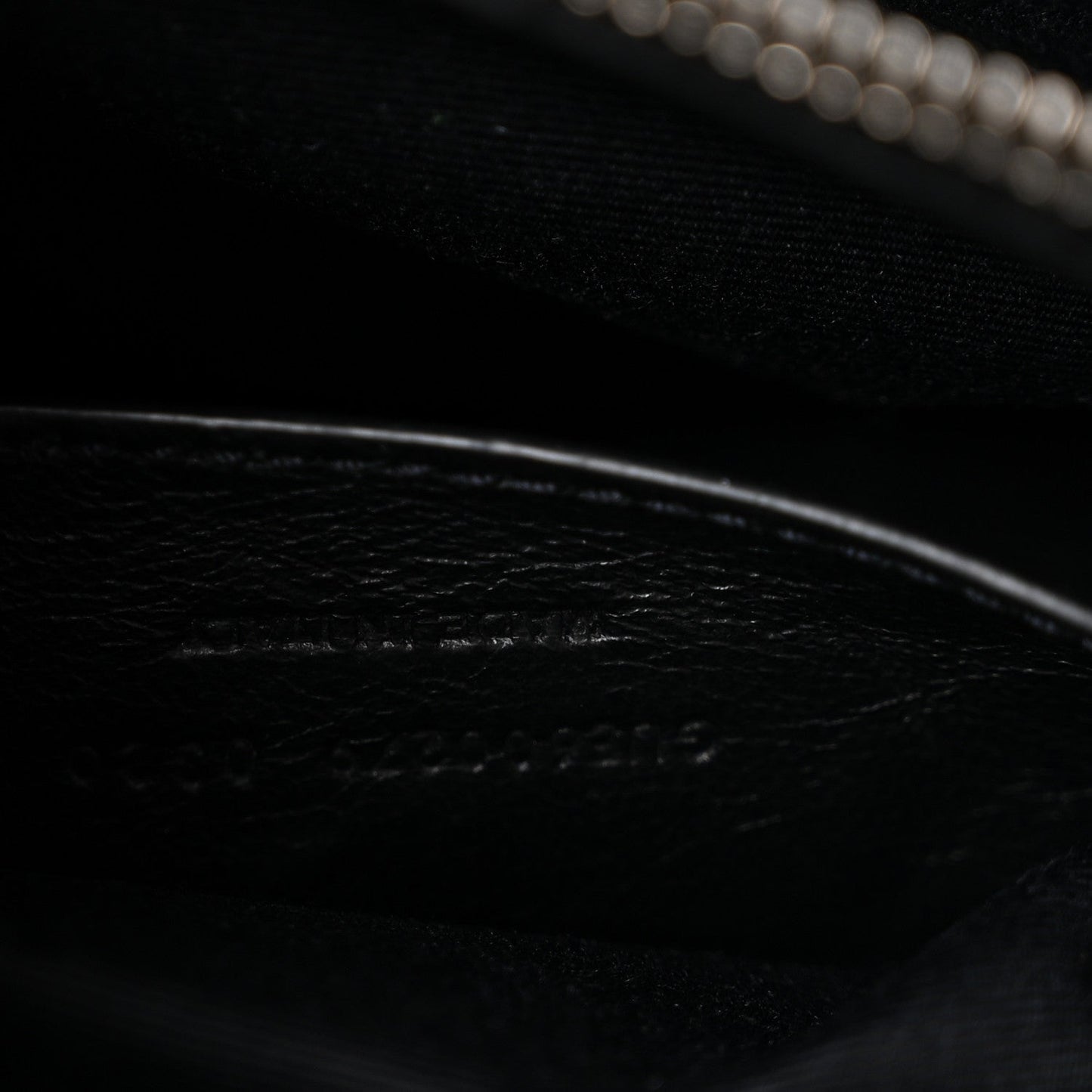 Sheepskin Matelasse Chevron Monogram Medium College Bag Black