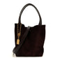 Suede Small Spin Tote Deep Violine