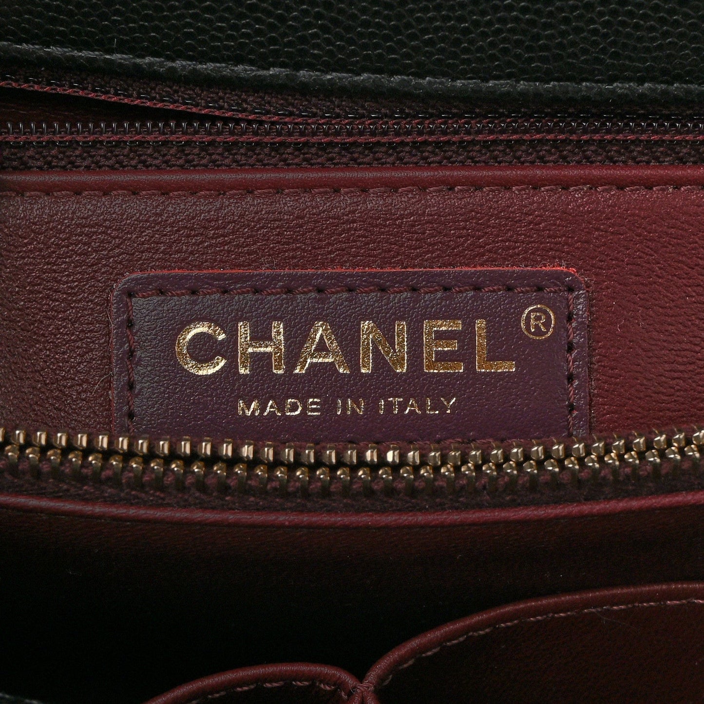 Caviar Quilted Small Coco Handle Flap Black