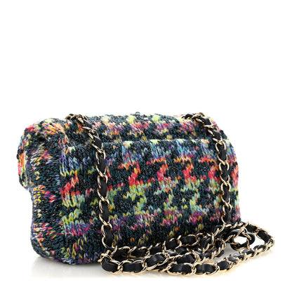 Knit Mini Rectangular Flap Multicolor