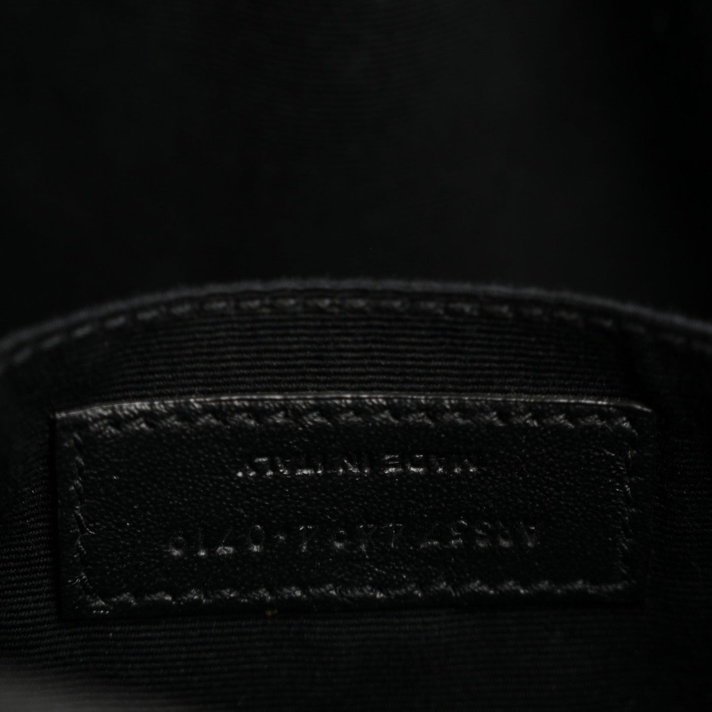 Calfskin Matelasse Monogram Monochrome Lou Camera Bag Black