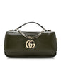 Lambskin Mini GG Milano Top Handle Shoulder Bag Green