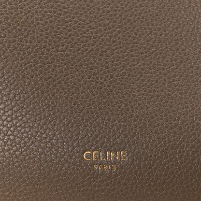 Soft Grained Calfskin Small Sangle Bucket Bag Taupe