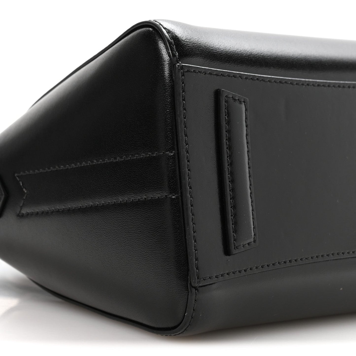 Shiny Lord Calfskin Mini Antigona Black