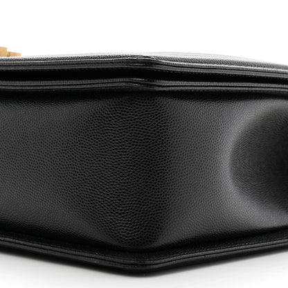 Caviar Quilted New Medium Boy Flap Black