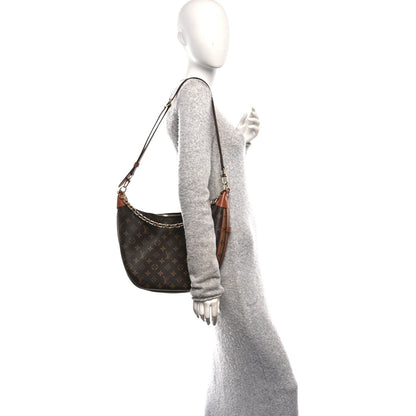 Reverse Monogram Loop Hobo