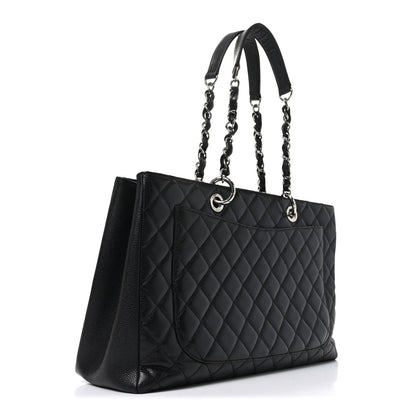 Caviar Quilted XL Grand Shopping Tote GST Black