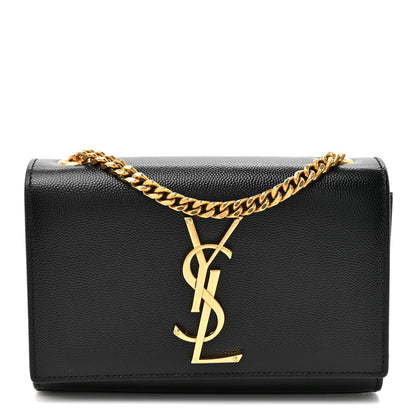 Grain De Poudre Small Monogram Kate Satchel Black