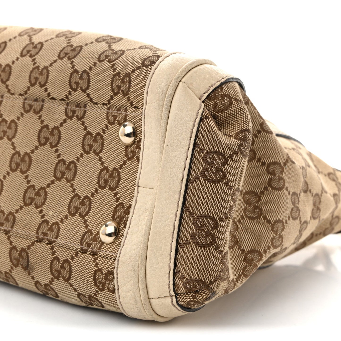 Monogram GG Canvas Small Bella Top Handle Bag Off White