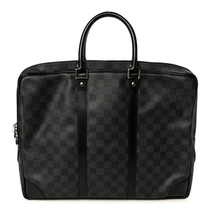 Damier Graphite Porte-Documents Voyage