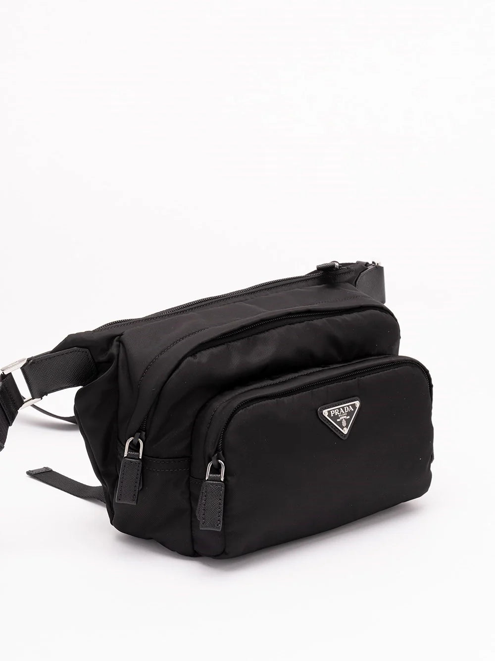 Prada Men Re-Nylon And Saffiano Leather Belt Bag