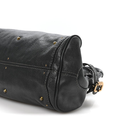 Calfskin Medium Paddington Satchel Bleu Nuit