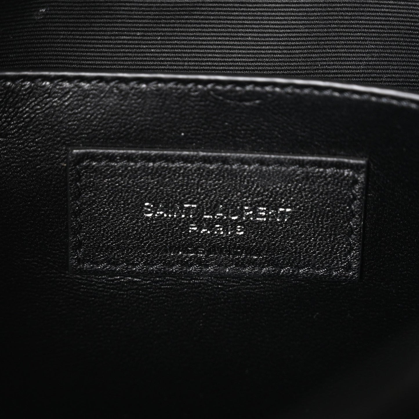Patent Calfskin Matelasse Monogram Baby Niki Chain Satchel Black