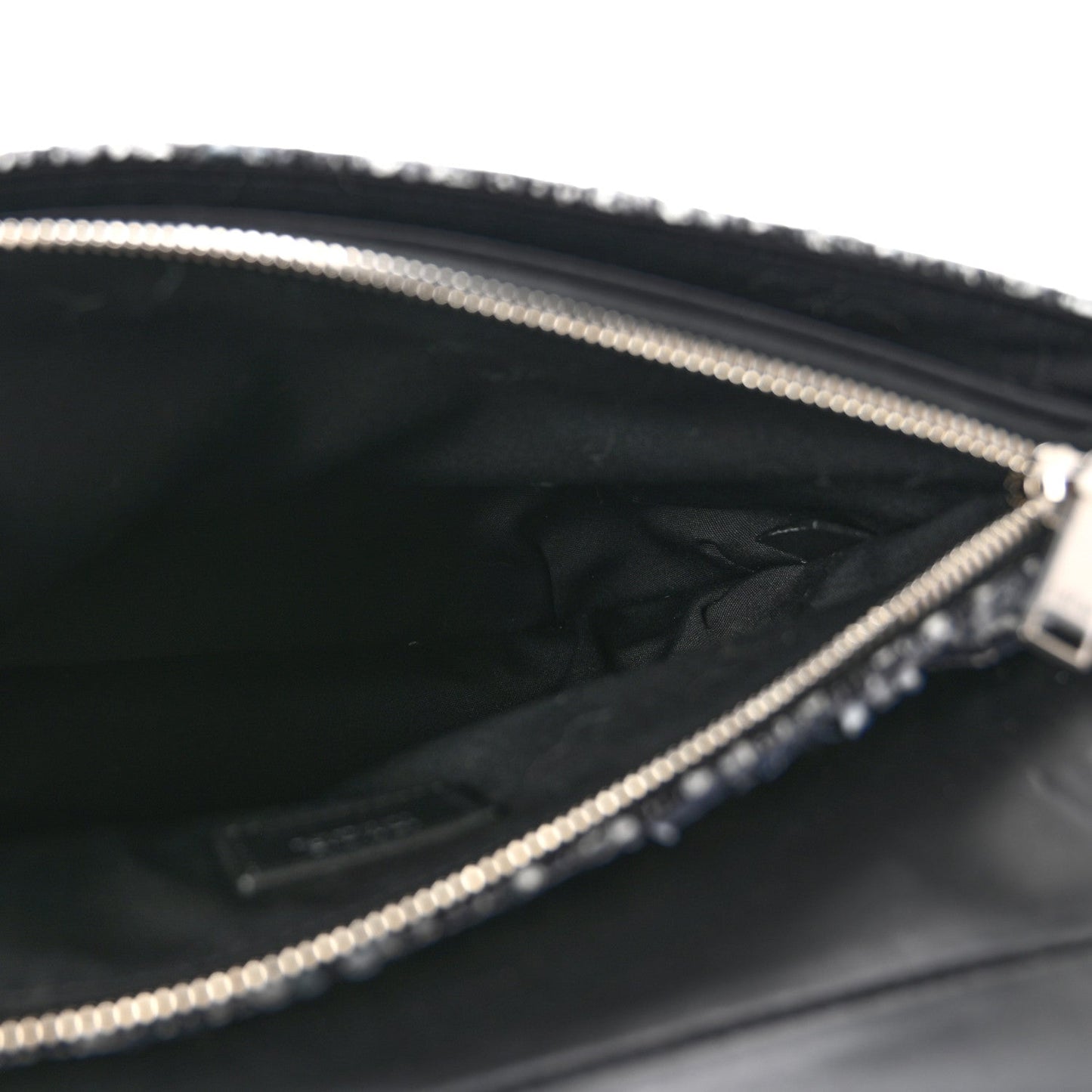 Tweed Saddle Bag Black Silver