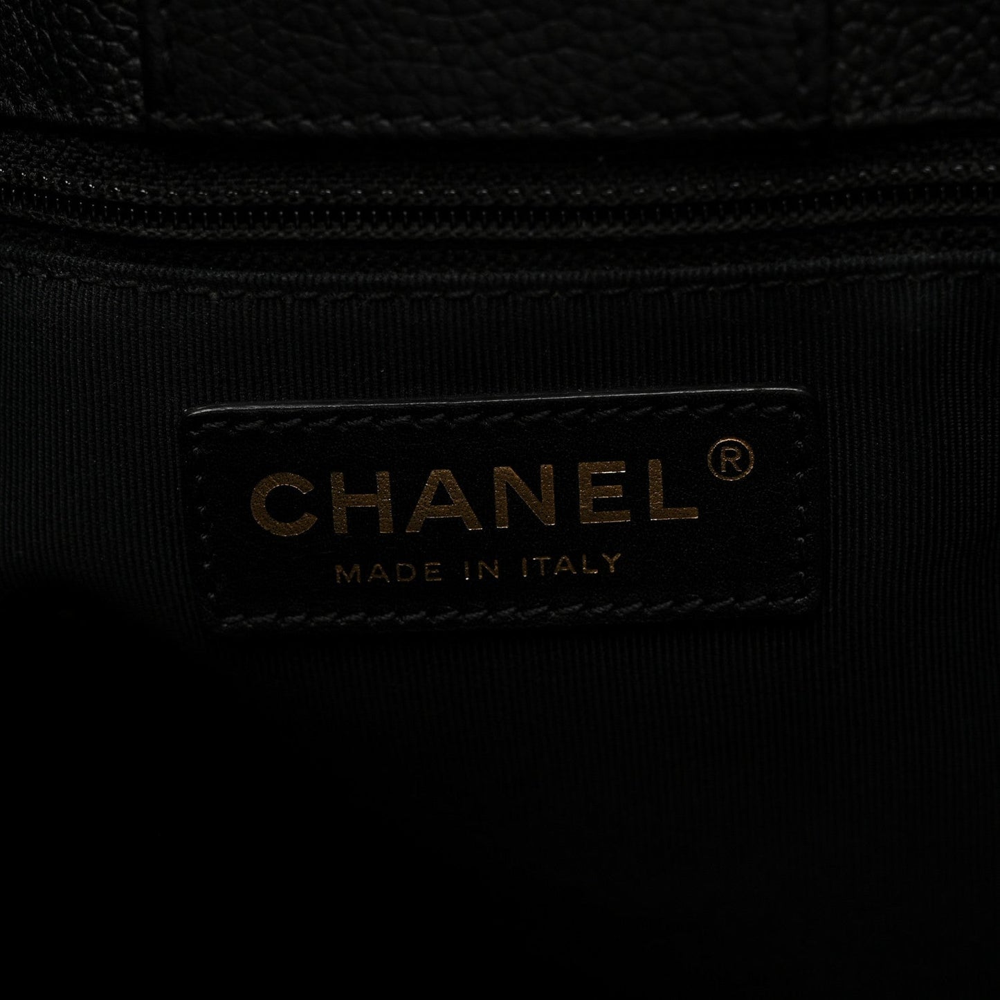 Calfskin Cerf Executive Shopper Tote Black