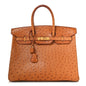 Ostrich Birkin 35 Gold