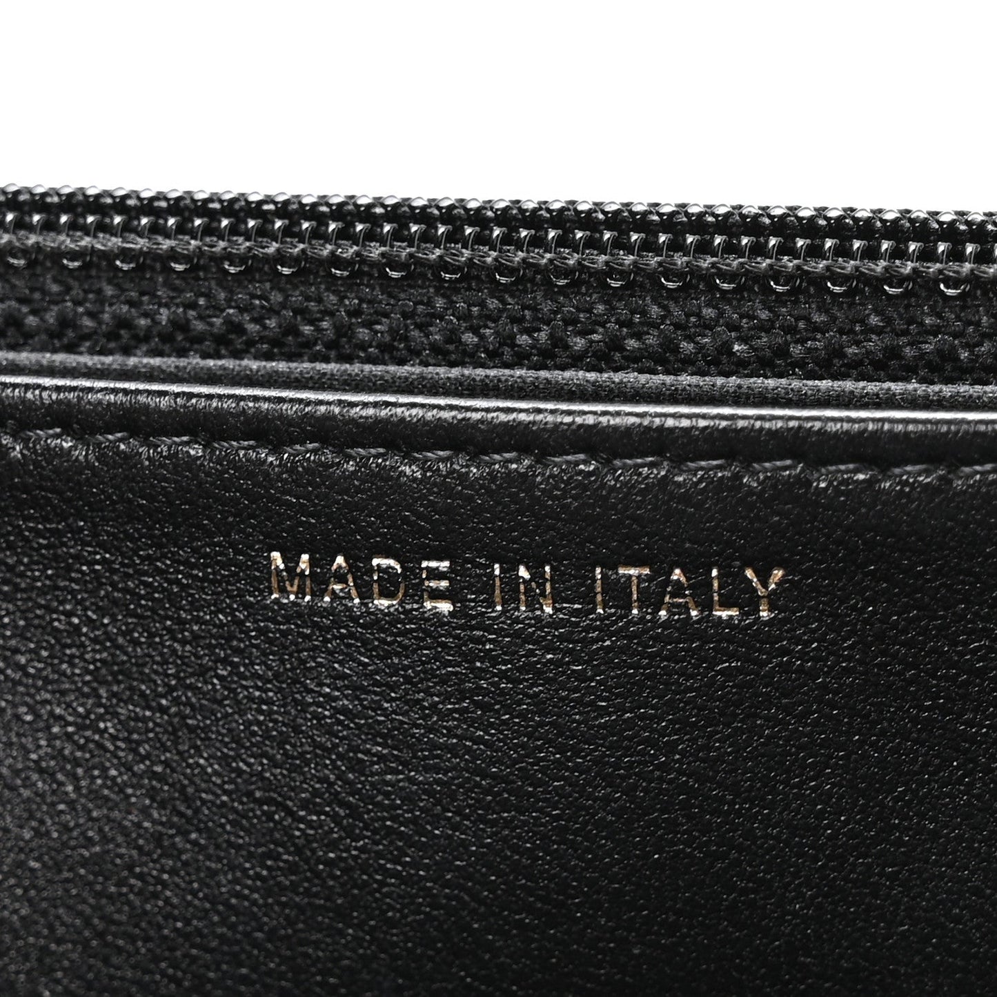 Lambskin Quilted Trendy CC Wallet On Chain WOC Black
