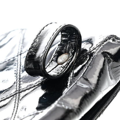 Patent Flap Waist Belt Bag Black