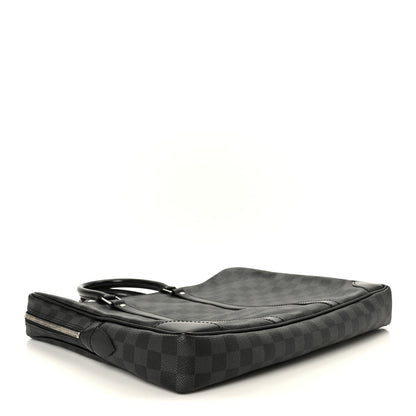 Damier Graphite Porte-Documents Voyage