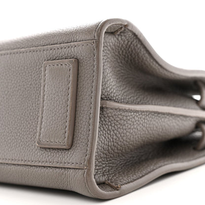 Grained Calfskin Nano Supple Sac De Jour Fog