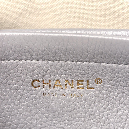 Grained Calfskin Urban Essentials Small Shopping Bag Grey