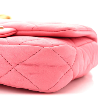 Lambskin Quilted Mini Funky Town Flap Pink