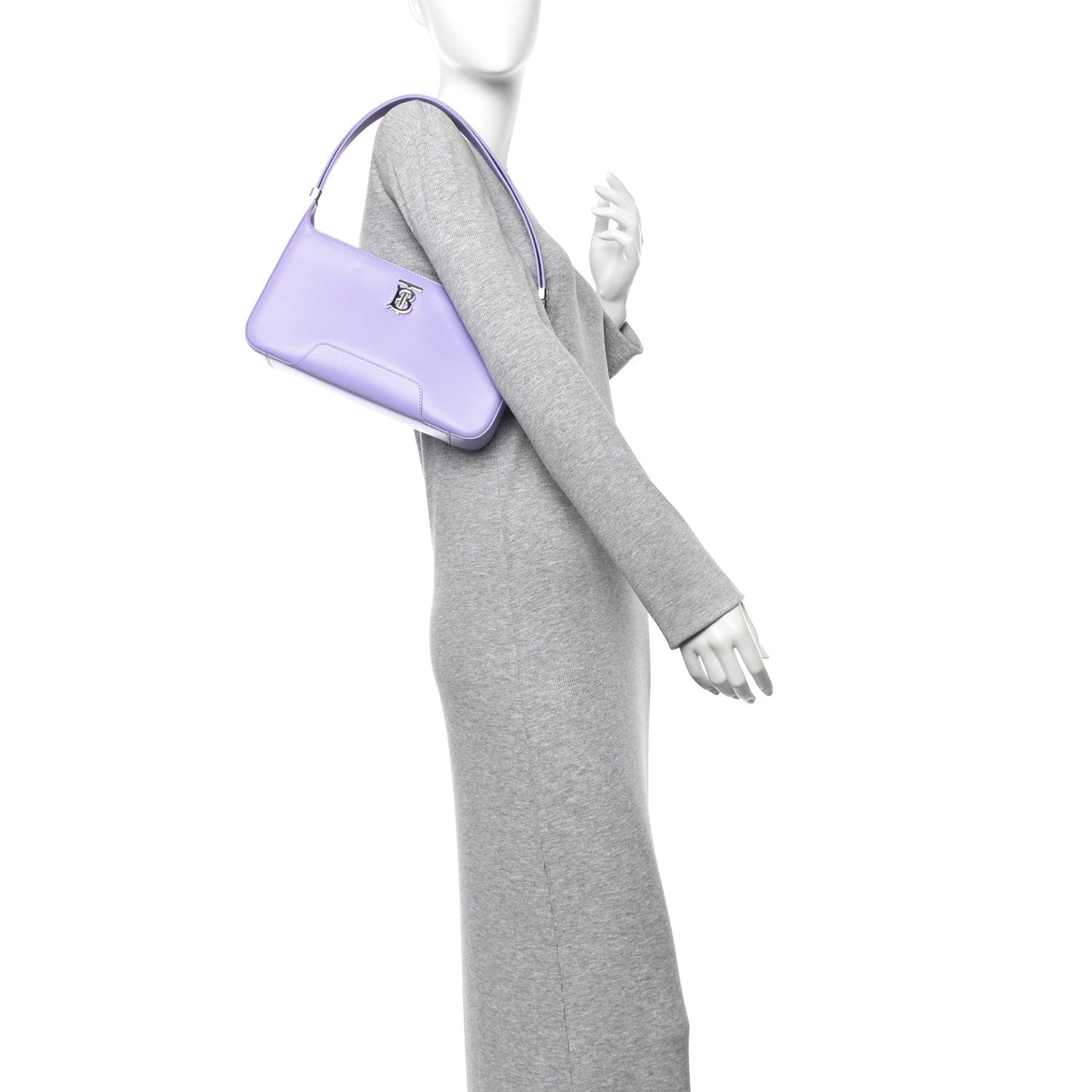 Smooth Calfskin TB Shoulder Bag Soft Violet