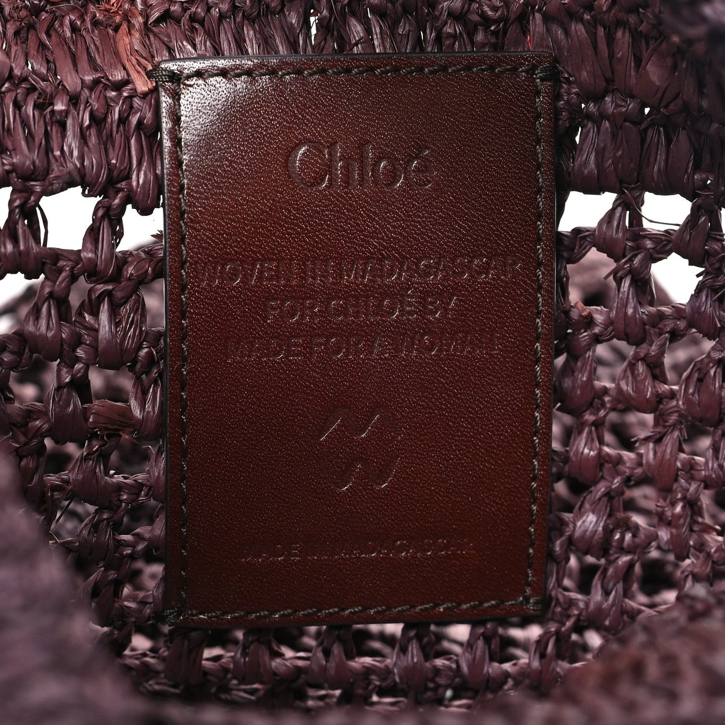 Raffia Small Summer Banana Tote Kohl Brown