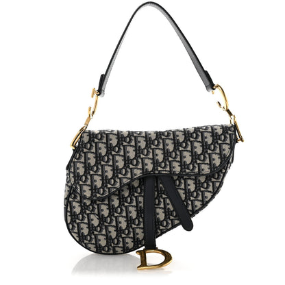 Oblique Saddle Bag Blue