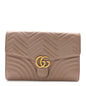 Calfskin Matelasse GG Marmont Clutch Porcelain Rose