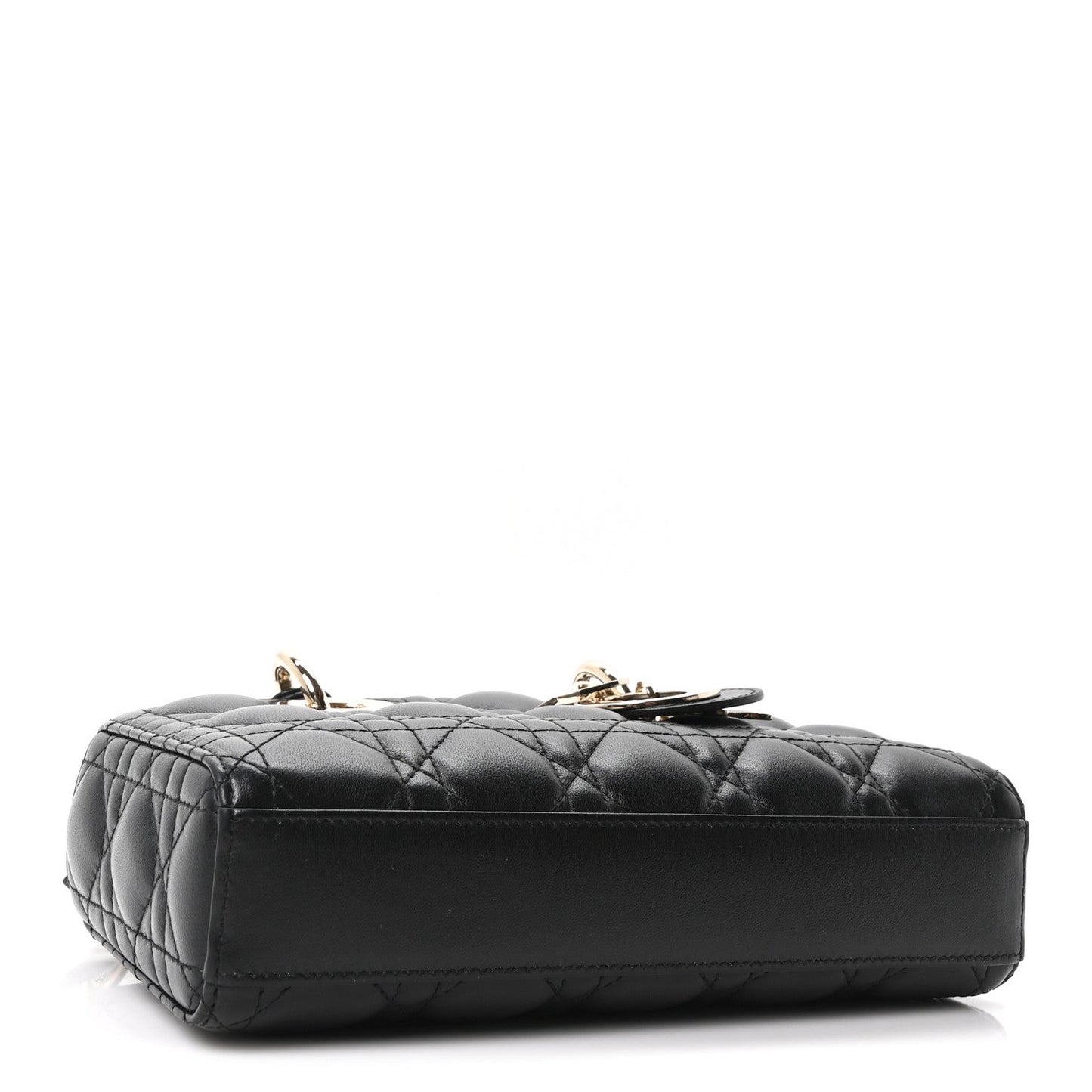 Lambskin Cannage Small Lady D-Joy Black