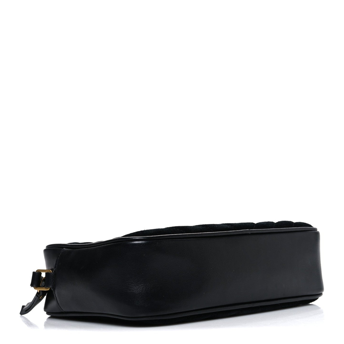 Suede Calfskin Monogram Lou Camera Bag Black