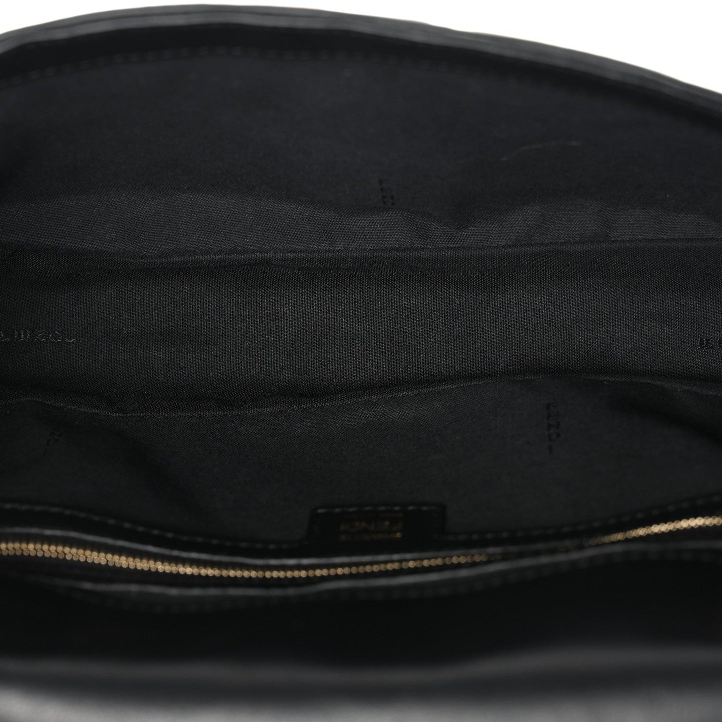 Nappa FF 1974 Embossed Baguette Black
