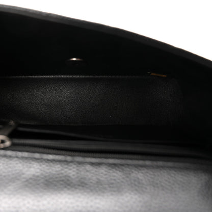 Caviar Quilted Mini Rectangular Flap Black