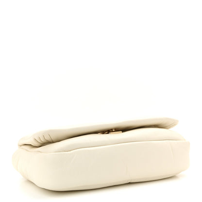Lambskin Mini GG Milano Top Handle Shoulder Bag White
