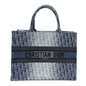 Oblique Denim Medium Book Tote Blue
