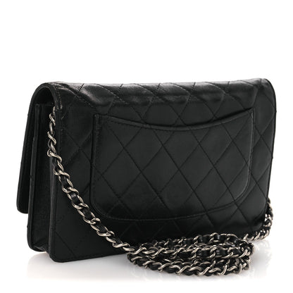Aged Calfskin Quilted Reissue Wallet On Chain WOC Black