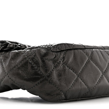Calfskin Quilted Medium Chain Me Flap Grey