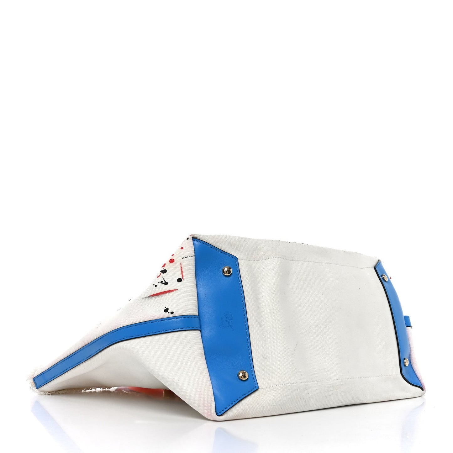 Canvas Frangibus Tote White Multicolor