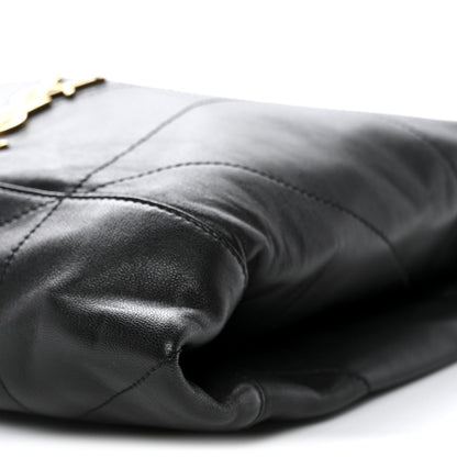 Lambskin Matelasse Monogram Medium Jamie 4.3 Pochon Black