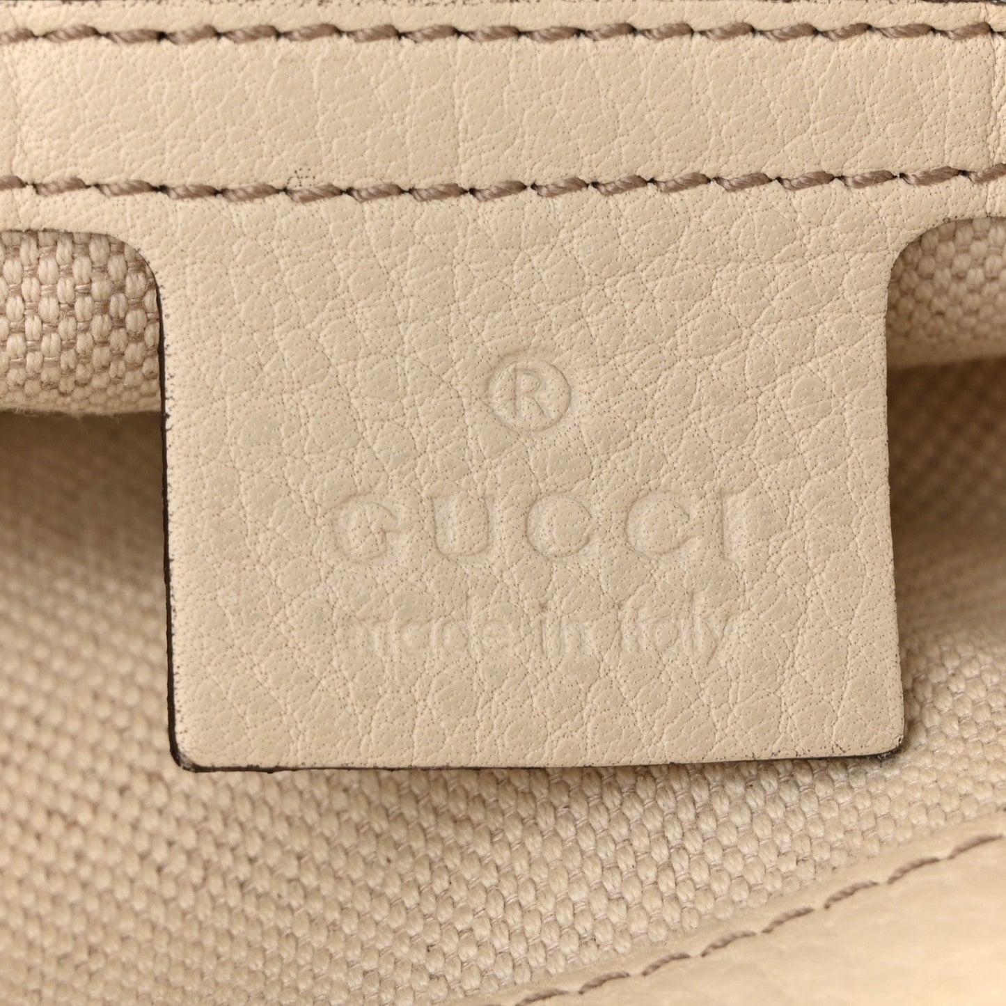 Monogram GG Canvas Small Bella Top Handle Bag Off White